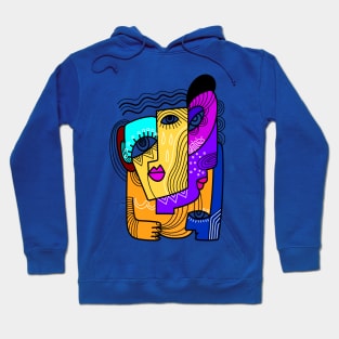 Abstract Face Portrait Art Design Hoodie